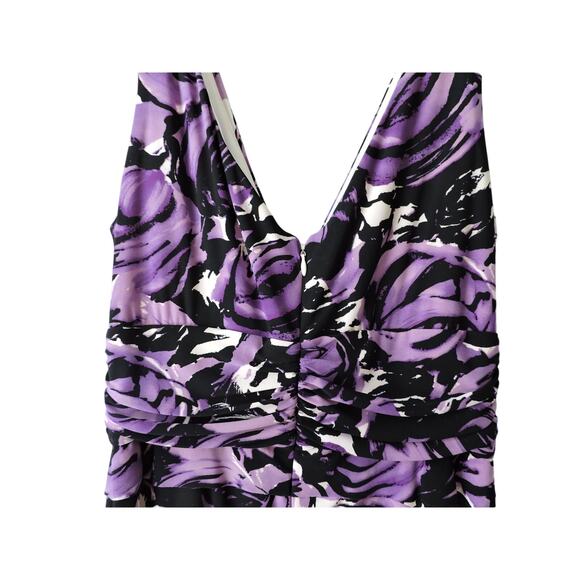 Jones New York Sleeveless Dress in purple and black Size 10 - Picture 3 of 4